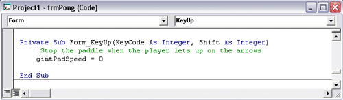 Form_KeyUp sub routine