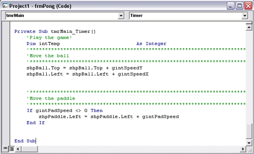 tmrMain_Timer sub routine - Step 1