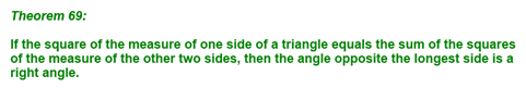 Converse of the Pythagorean Theorem